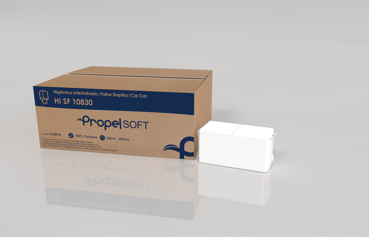 Papel Higiênico Interfolhado Folha Dupla