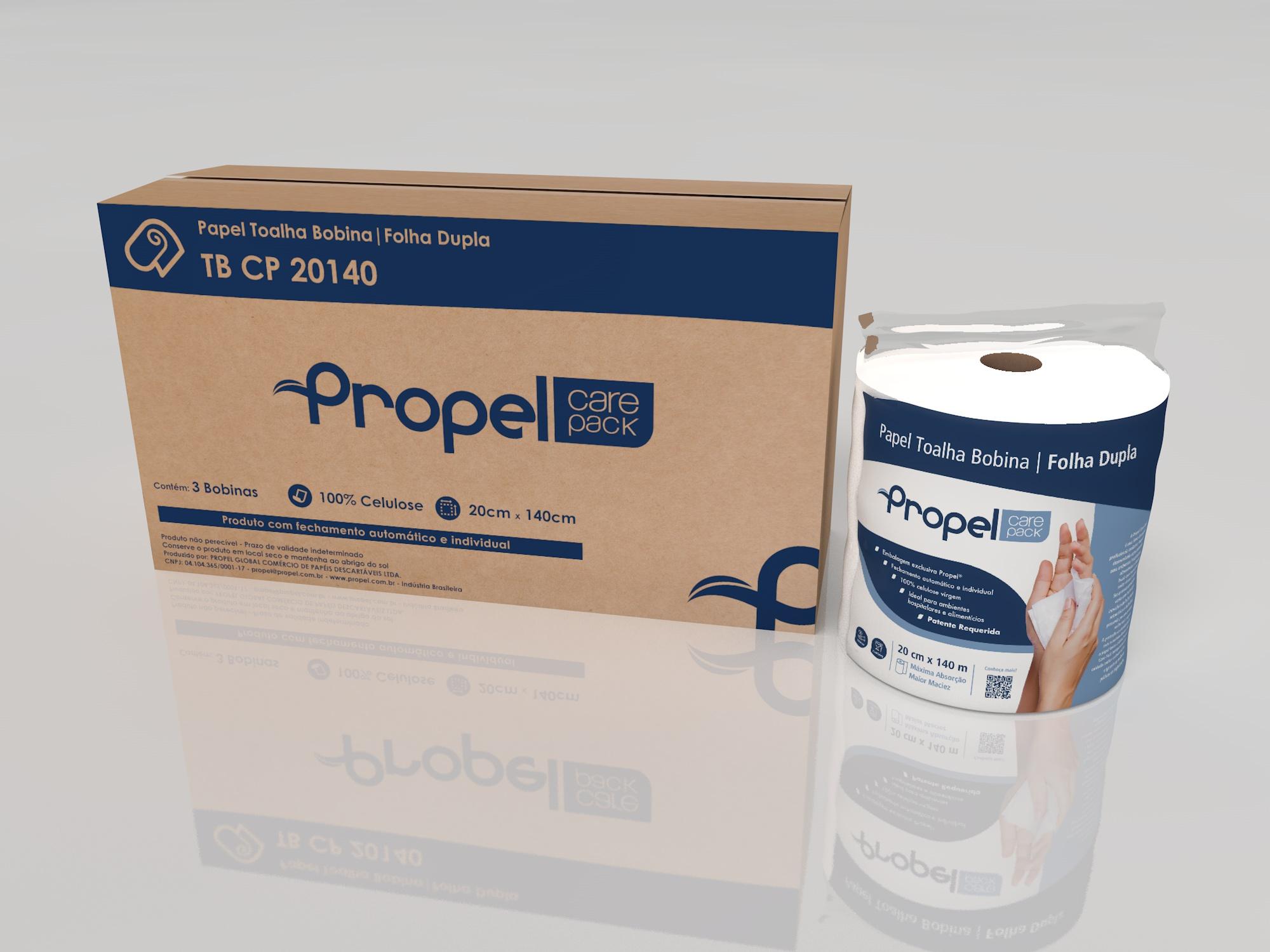 Papel Toalha Bobina Esterilizada Folha Dupla