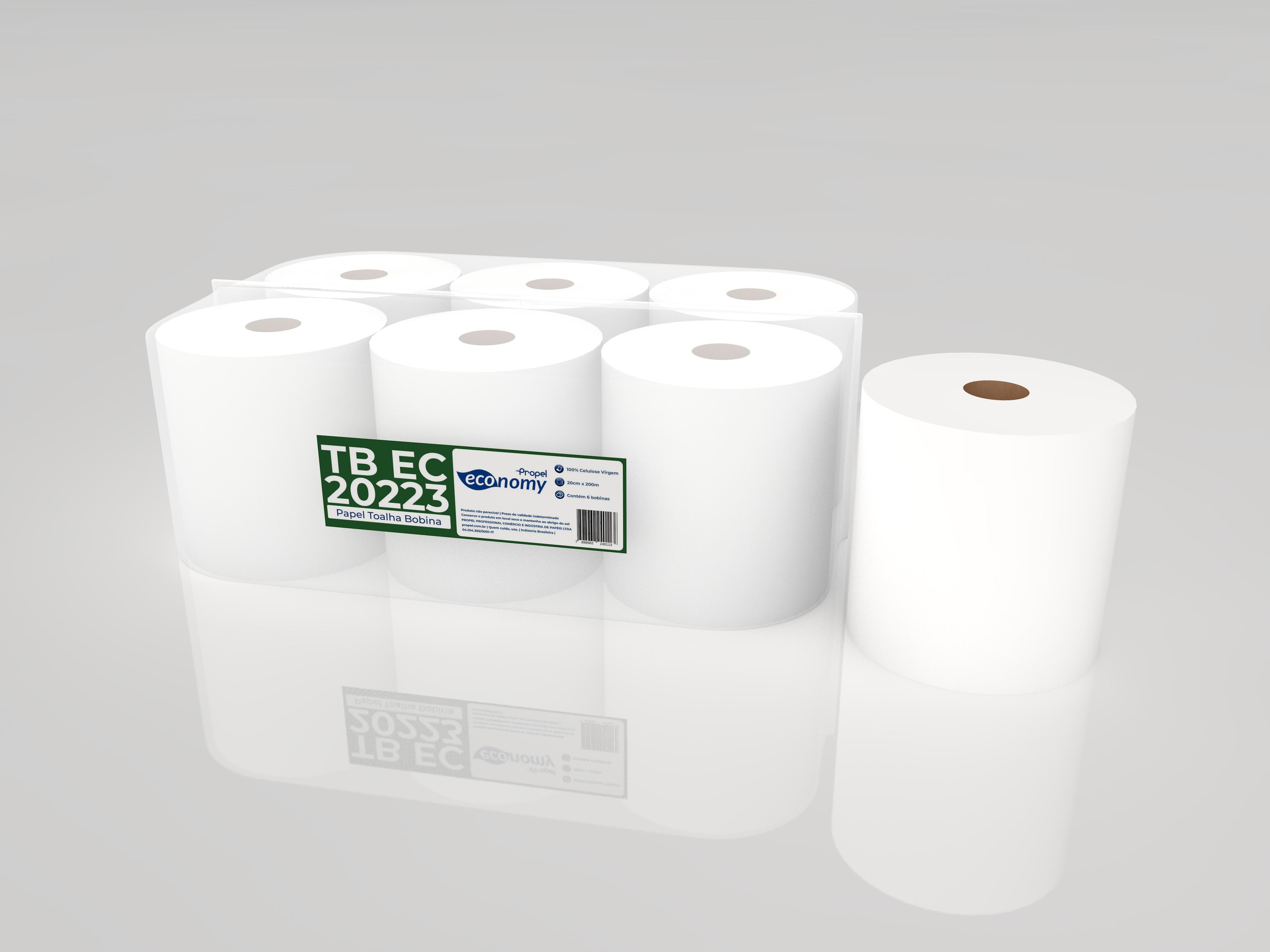 Papel Toalha Bobina Folha Simples