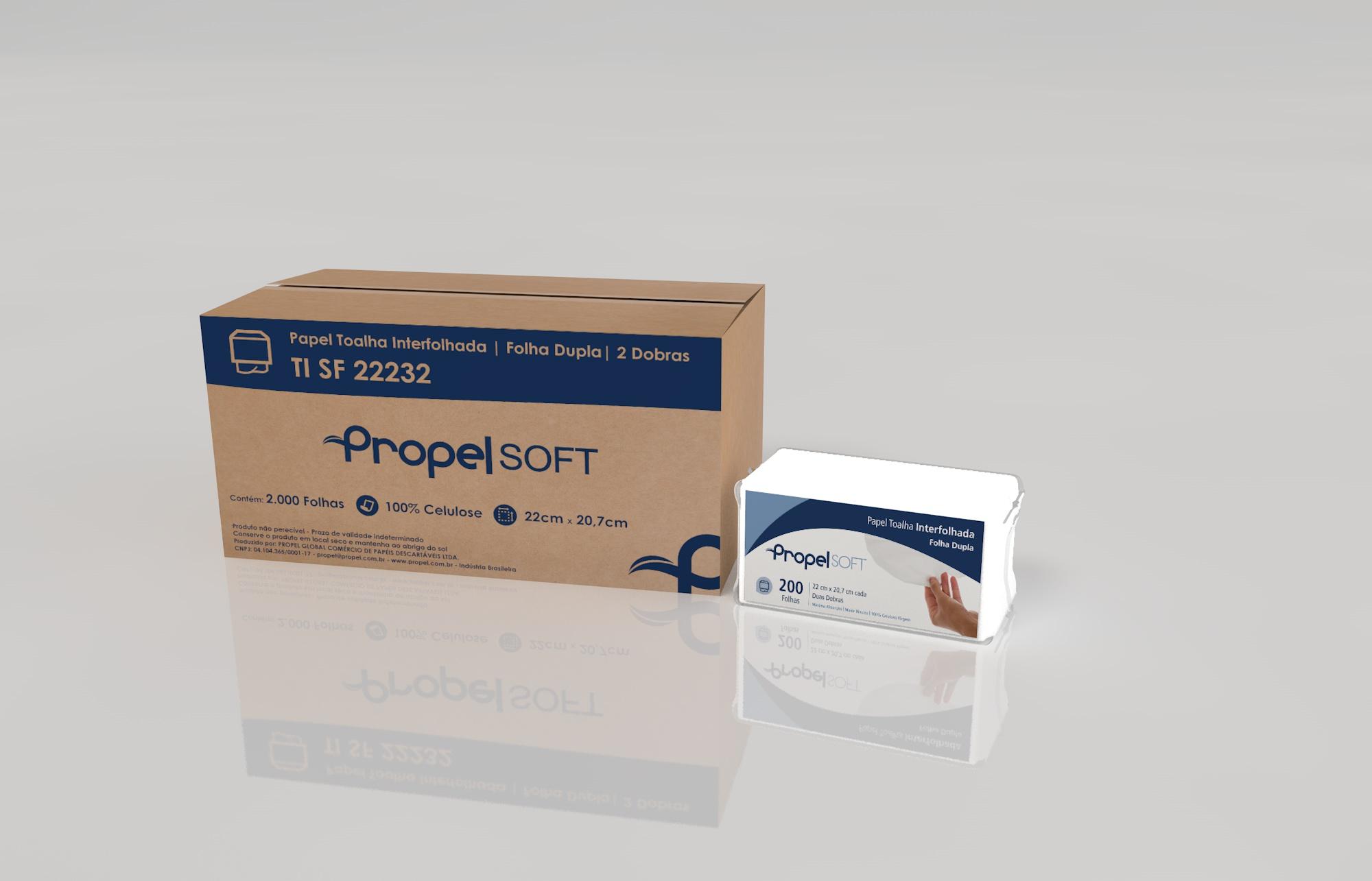 Papel Toalha Interfolhada Folha Dupla