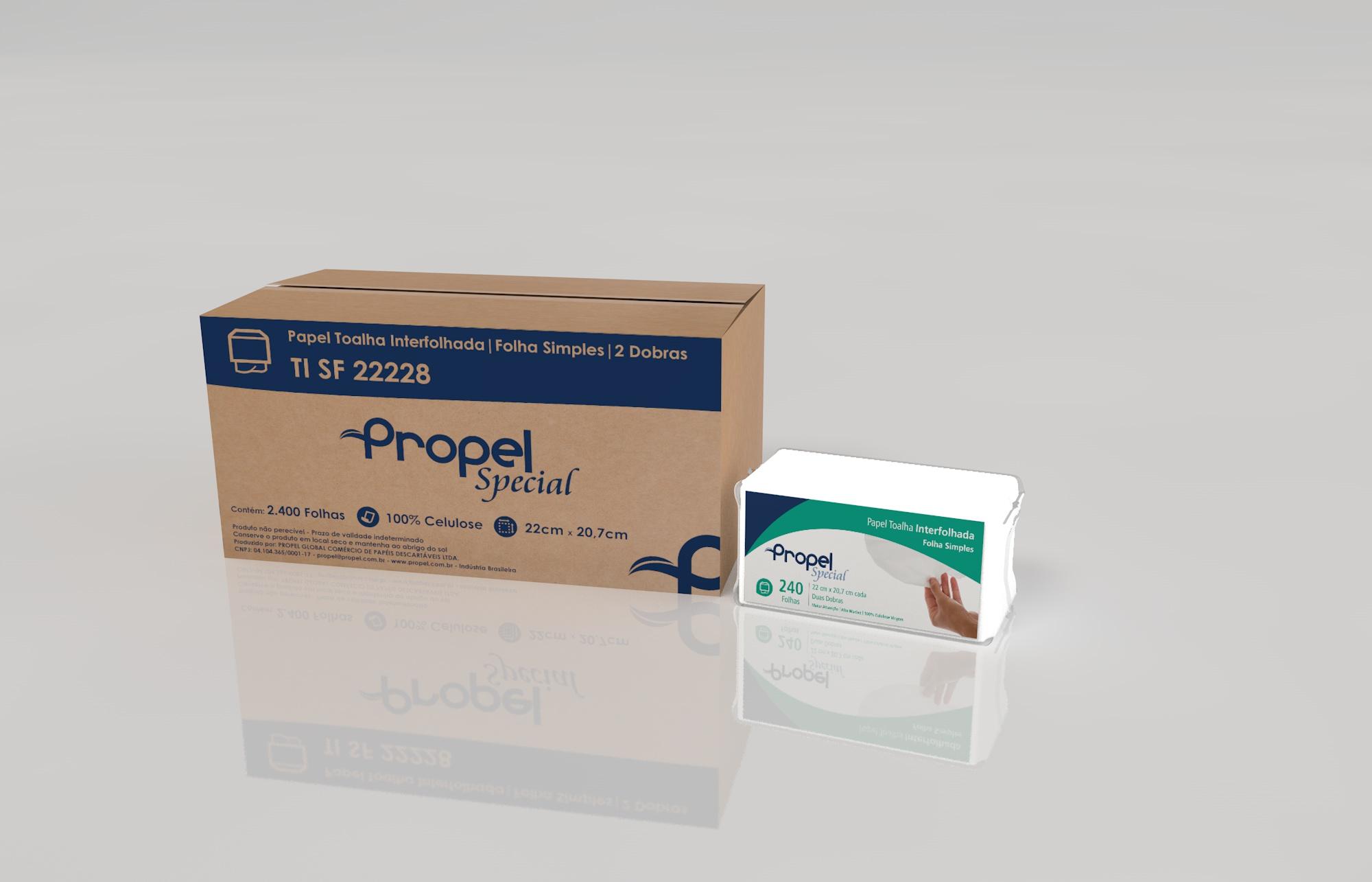 Papel Toalha Interfolhada Folha Simples