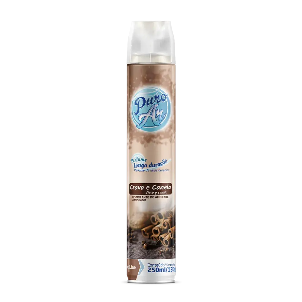 Odorizante de Ambientes Puro Ar – Cravo e Canela