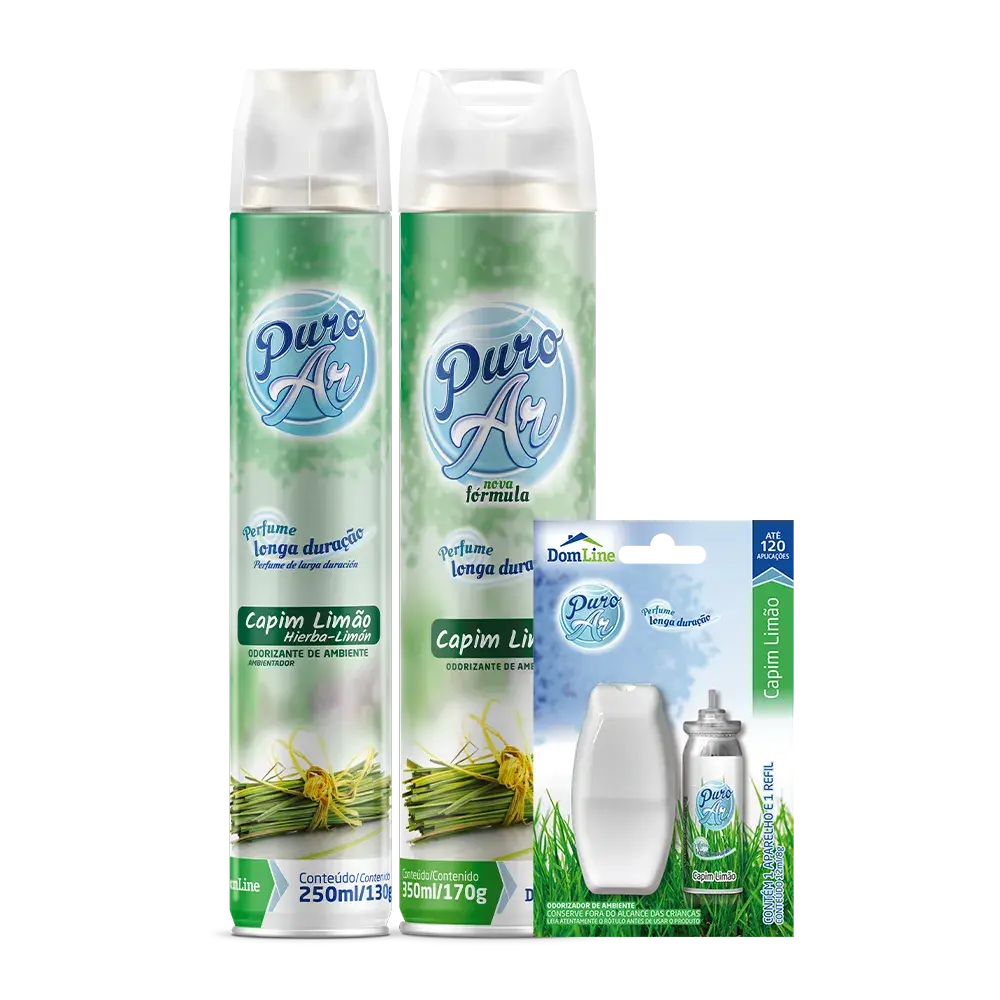 Odorizante de Ambientes Puro Ar – Capim-Limão